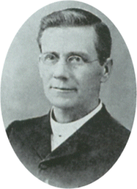 T. B. Larimore. Note the clerical collar.